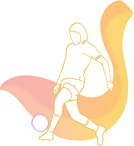 Illustration of a football player.